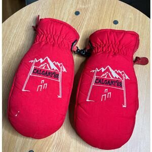 Vintage Calgary '88 Canada Olympic Hot Fingers Mittens